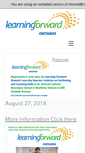 Mobile Screenshot of learningforwardontario.ca
